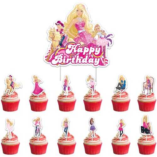 Conjunto de Decoração para Cakes PRINCESSA (49 peças) JoUbi - Materiais de decoração de bolos - conjunto, decoração, pastelaria, 49 peças, grande decoração, cupcakes