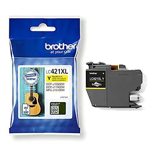 Tinteiro BROTHER LC421XLY Amarelo (LC421XLB) Brother - Cartuchos de toner e jato de tinta - amarelo, 500 páginas, compatível