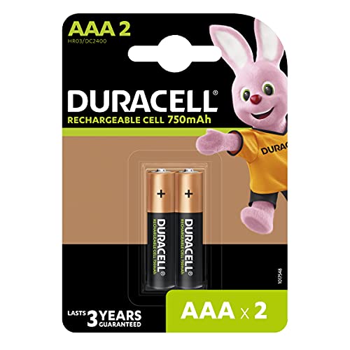 Pilhas Recarregáveis DURACELL Recharge Plus Duracell - Baterias de uso geral - recarregáveis, AAA, alta capacidade, durável