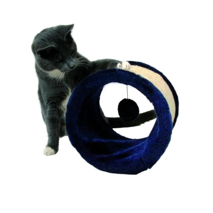Barril Arranhador para Gatos TRIXIE (Azul) TRIXIE - Mobiliário para gatos - peluche, sisal, rastejador
