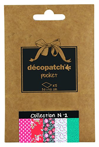 Conjunto de 5 Folhas Decorativas DÉCOPATCH DP002O Decopatch - Papel de arte e artesanato - geométricas, 5 folhas, parede
