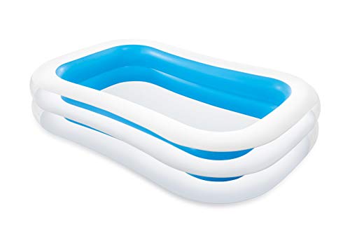 Piscina Insuflável INTEX Rectangular (Azul - 262x175x56cm) INTEX - Piscinas - insuflável, rectangular, azul, 262x175x56cm