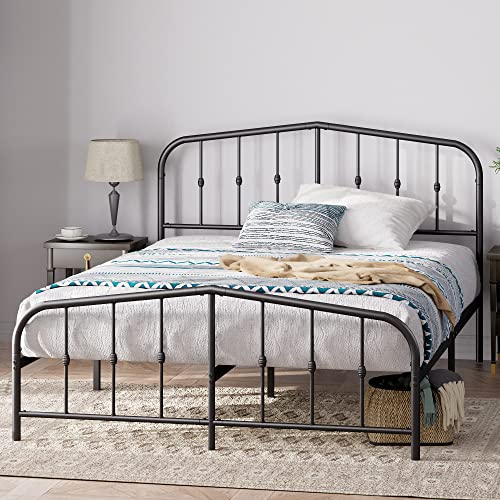 Cama INNOVATION HOME FURNISH SLEBEDDIEHIDI (Preto - Metal - 135x190 cm) Zinus - Camas e estruturas de cama - preto, metal, 135x190 cm