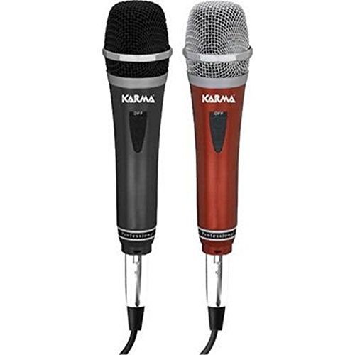 Microfone KARMA ITALIANA DM 522 Preto e Vermelho Karma Italiana - Microfones - 75 dB, 60-14000 Hz, 600 Ohmio, com fios