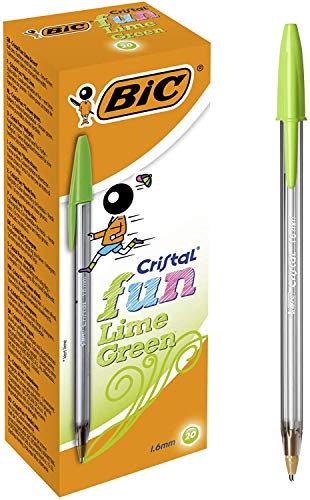 Esferográfica BIC Cristal Fun Verde (Ponta de 1,6 mm) BIC - Canetas - verde, 1,6 mm
