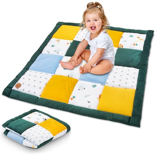 Tapete de Atividades para Bebé SAFARI (Algodão - Rosa) Totsy Baby - Móveis para bebês e crianças pequenas - algodão, rosa, berço, lavável