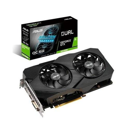 Placa Gráfica ASUS GeForce GTX 1660 Super Dual Evo (NVIDIA - 6 GB DDR6) ASUS - Placas e adaptadores de vídeo - geforce, gtx 1660 super, dual evo, nvidia, 6 gb ddr6