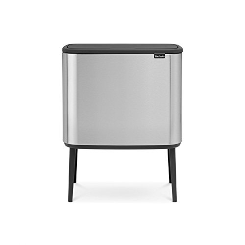 Caixa de Lixo BRABANTIA (Plástico - Cinzento) Brabantia - Lixeiras e cestos de lixo - 36 litros, plástico cinzento, anti-derrapante, instalável na parede