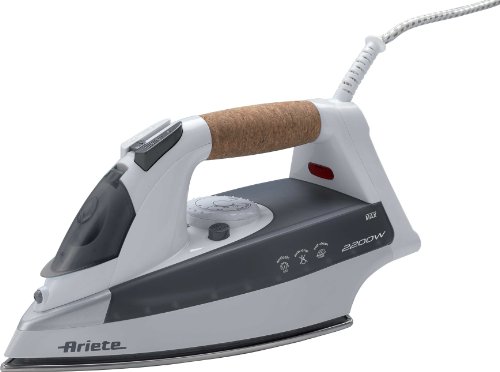 Ferro a Vapor ARIETE 6232 (Jato vapor: 130 g/min - Base: Inox) Ariete - Ferros de engomar - aço inoxidável, 130 g/min, antical, anti-golpes