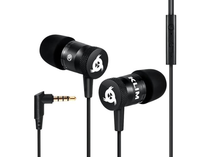 Auriculares com Fio KLIM Fusion (In Ear - Microfone) KLIM - Fones de ouvido e headsets - comando, microfone, jack 3,5mm, bolsa