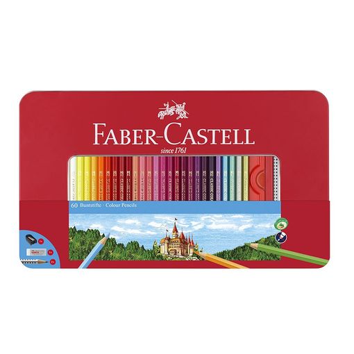 Caixa para Canetas FABER-CASTELL 8991761366035 Faber-Castell - Lápis - coleção, hexagonal, madeira, suave