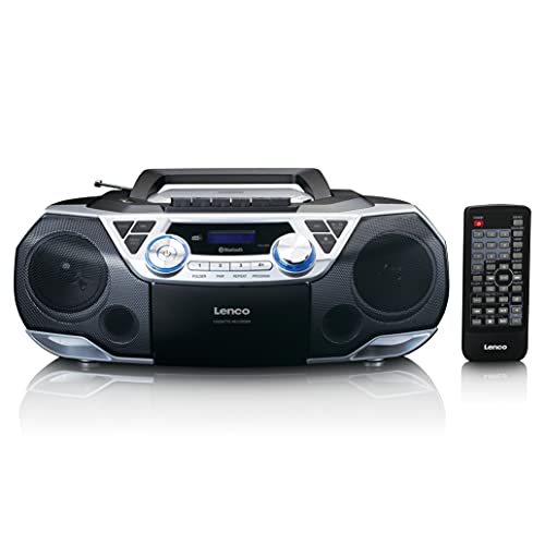 Lenco SCD-720 rádio portátil Prateado, Branco Lenco - Reprodutores de áudio e gravadores - rádio portátil, prateado, branco, altifalantes incorporados, 2 colunas