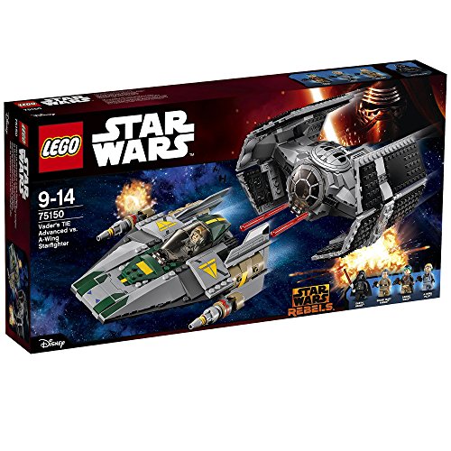 Lego Star Wars 75150 Vaders Tie Advanced Contra A-Wing Starfighter (Jogos de Construção) LEGO - Brinquedos - lego, star wars, tiefighter, a-wing, duelo