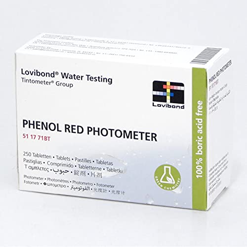 Medidor de pH LOVIBOND Phenol Red Photometer 250 pH Tablets Lovibond - Produtos químicos de laboratório - ph, fácil de utilizar, indicador luminoso, led
