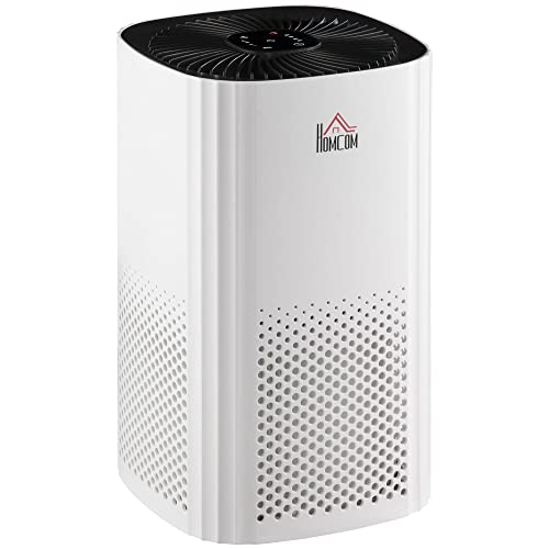 Purificador de Ar HOMCOM HEPA-3 | 22.7 x 22.7 x 36 cm - Branco HOMCOM - Purificadores de ar - hepa, 22.7x22.7x36 cm, branco