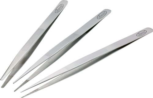Conjunto de 3 Pincéis VIGOR (V1438) Vigor - Instrumentos médicos - pincéis, filigrana, aço inoxidável, trabalhos difíceis