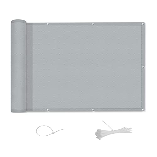 Toldo para Varanda AXT SHADE (Cinzento - 90x300 cm) AXT SHADE - Biombos - cinzento, 90x300 cm
