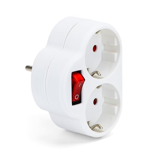 Adaptador Elétrico AIGOSTAR 300100BWH Branco Aigostar - Fios e cabos elétricos - branco, plástico