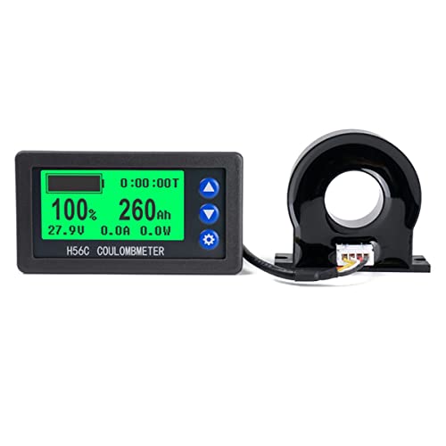 Medidor de Bateria WISYURT Metre Dc 8-100V 200A Wisyurt - Baterias - preto, abs, precisão 1%, 8-100 v
