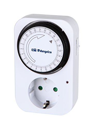 Programador de Eletricista Orbegozo PG 02 | Preto Orbegozo - Controlos de tomadas de parede e sensores - programador, horário, eletrodomésticos, 24 horas, 3500w