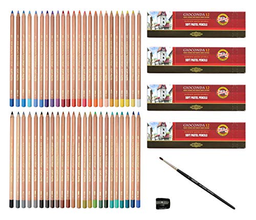 Lápis Pastel KOH-I-NOOR (48 Unidades - Multicor) KOH-I-NOOR + repino - Pasteis de cera - 48 unidades, multicor, pastel, fácil de apagar