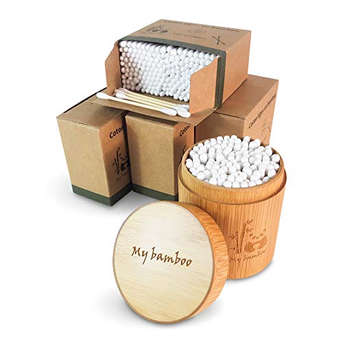 Bambu Orgânico com Caixa de Armazenamento 900 Unidades Bamboox - Banho e corpo - bambu, orgânico, caixa de armazenamento