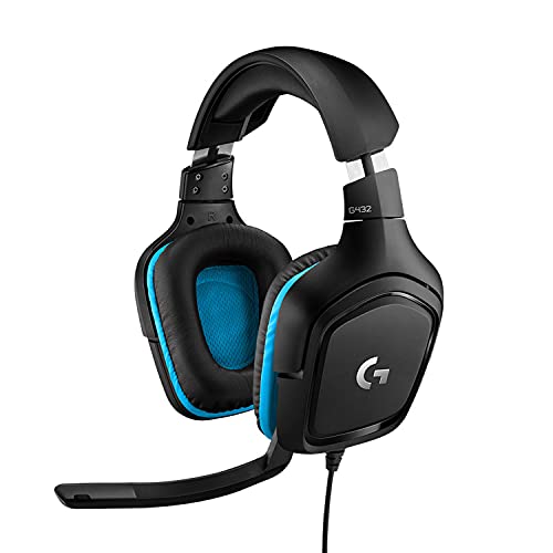 Auscultador com Microfone Logitech G432 DTS | Preto (Acessório Informática e Tel.) Logitech - Fones de ouvido e headsets - microfone, dts, preto
