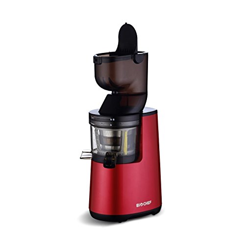 Espremedor Lento BIOCHEF Atlas Whole Slow Vermelho BIOCHEF - Centrifugadoras - espremedor lento, biochef atlas whole slow, vermelho, aparelho potente, boca larga, motor 250w