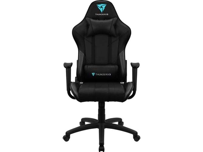 Cadeira Gaming THUNDERX3 EC3BK (Até 150 kg - Elevador a Gás Classe 4 - Preto) THUNDERX3 - Conjuntos de móveis - até 150 kg, elevador a gás, classe 4, preto