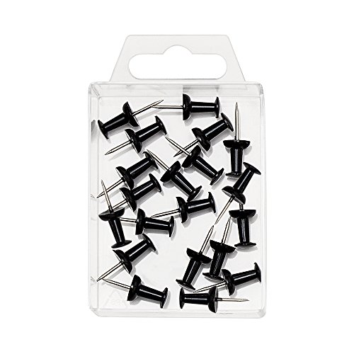 Conjunto de 20 Agulhas de Tabuleiro WEDO Preto Wedo - Alfinetes e tachas - conjunto, agulhas, tabuleiro, wedo, preto, cabeça grande