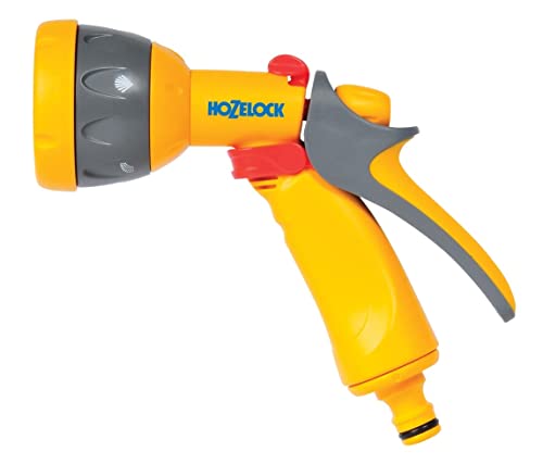 Pistola de pulverização Hozelock 2676 | Cinzento, Amarelo (Jardinagem) Hozelock - Bicos de pulverização de mangueira de jardim - pulverização, vara, cinzento, amarelo