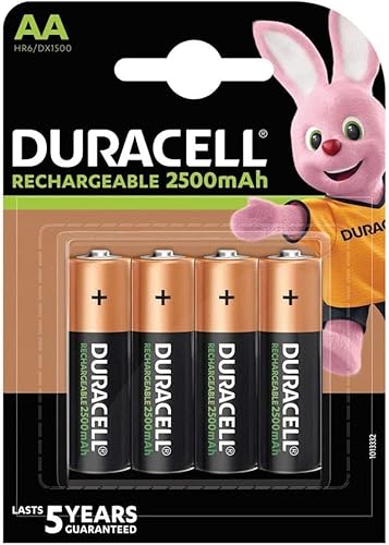 Pilha Recarregável DURACELL HR6/DX1500 Duracell - Baterias - 1,5v, 2500 mAh, preto, HR6/DX1500
