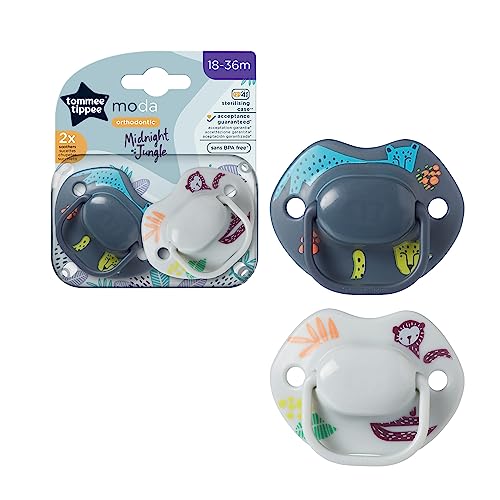 Chupetas TOMMEE TIPPEE Silicone (18 a 36 meses - 2 un) Mayborn UK Limited - Cuidados com a higiene oral - silicone, 18-36 meses, 2 unidades, forma ergonomica