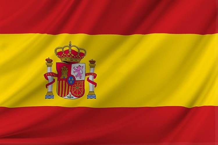 Bandeira Espanha DURABOL 150 X 90 Cm (Satinado) Durabol - Bandeiras e cataventos - espanha, 150x90 cm, poliéster, lavável