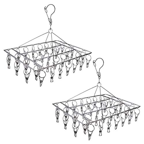Estação de secagem de roupa 2 peças inox Skroad - Secadores e cabides - inox, delicadas, secador, meia