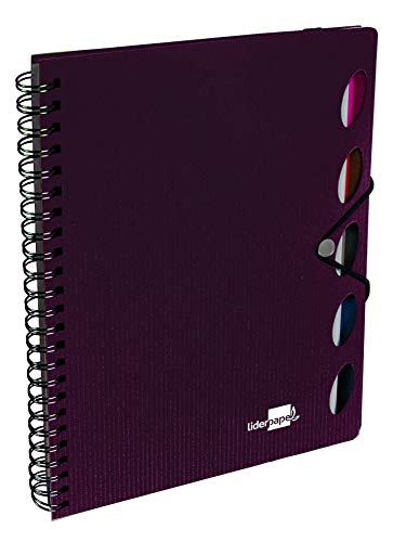 Caderno Espiral LIDERPAPERS Micro (A4 - 21x29.7cm) Liderpapel - Cadernos e bloco de notas - polipropileno, microperforadas, metálico, bolsa interior