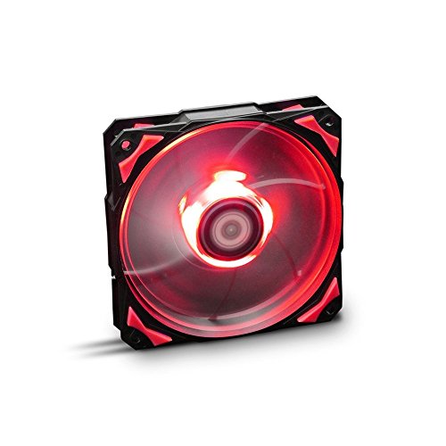 Ventoinha Nox H-Fan Led 12 Cm Preto Vermelho Branco NOX - Peças de refrigeração de sistema de computador - 1,2 cm, led, preto/vermelho/branco
