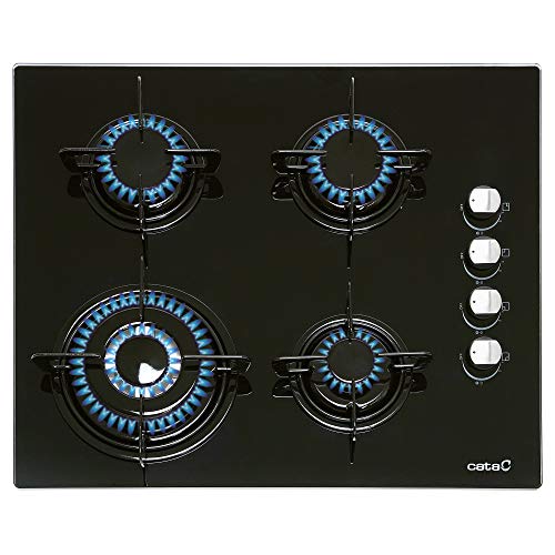 Placa de Gás CATA CIB 6031 BK (Gás Butano-Propano - 59 cm - Preto) CATA - Cooktops - gás butano, gás propano, 4 zonas, 5,9 cm