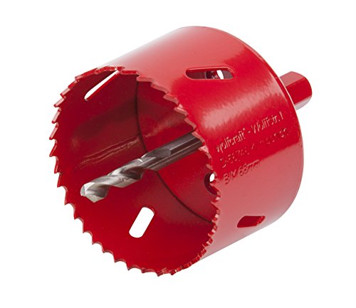 Wolfcraft GmbH 5474000 serra-copo para berbequim 1 peça(s) Wolfcraft - Acessórios para brocas e parafusadeiras - bimetal, 40 mm, Ø 68 mm, vermelho