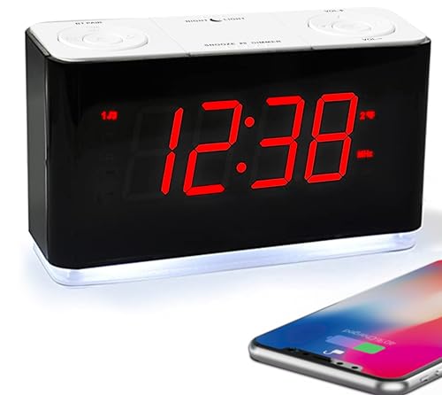 Radio Despertador iTOMA CKS507U (Bluetooth - Radio FM - Alarma Doble) iTOMA - Radios - bluetooth, rádio FM, alarma dupla