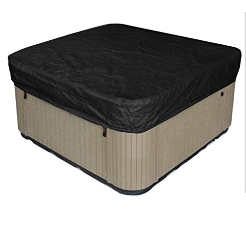 Capa de piscina solar para exterior 190t preto 2.1x2.1x0.3m SHJC - Acessórios para piscina e spa - 2.1x2.1m, preto, poliéster 190T, exterior