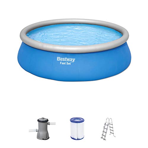 Piscina Tubular BESTWAY Fast Set Azul (457x122cm) Bestway - Brinquedos - tubular, 457x122 cm, azul