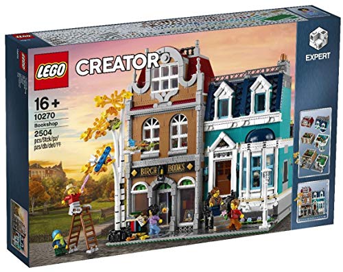 LEGO Creator Expert - Livraria (Idade Mínima: 16) LEGO - Blocos de encaixe - modular, prateleiras, balcão, terraço, suite