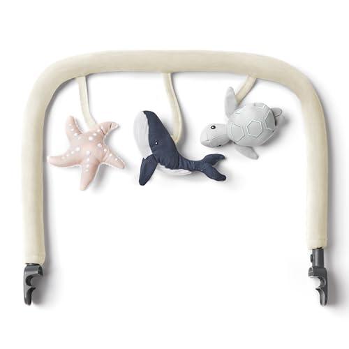 Arco de Jogo ERGOBABY Evolve (Creme) Ergobaby - Móveis para bebês e crianças pequenas - criaturas marinas, tecidos macios, três amigos, sons fascinantes