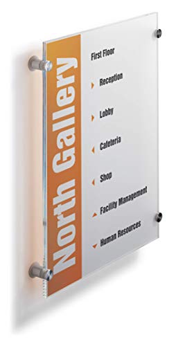 Placa de Informação Durable CRYSTAL SIGN A3 297x420 mm Durable - Placas de identificação - a3, 297x420mm