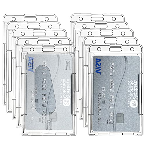 Suporte para Cartões SKYTOWARDS 10 PCS Porta Tarjetas de Identificação skytowards - Porta-crachás e porta-bilhetes - PS duro, transparente, 5,8 x 8,9 cm, 160g