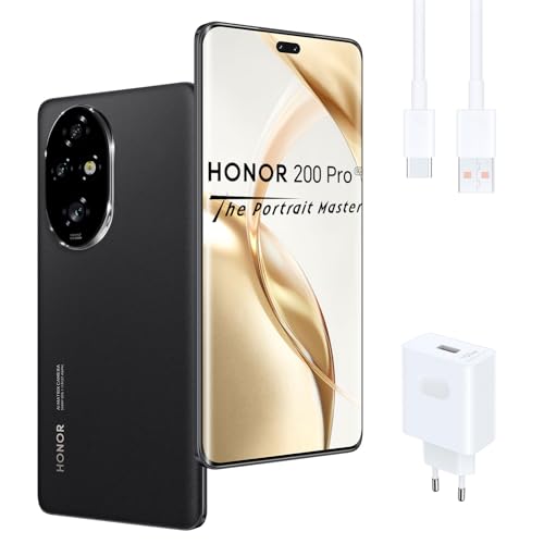 Smartphone HONOR 200 Pro (6.7'' - 12 GB - 512 GB - Preto) HONOR - Telemóveis - 6.7 polegadas, 12 gb, 512 GB, Android 11