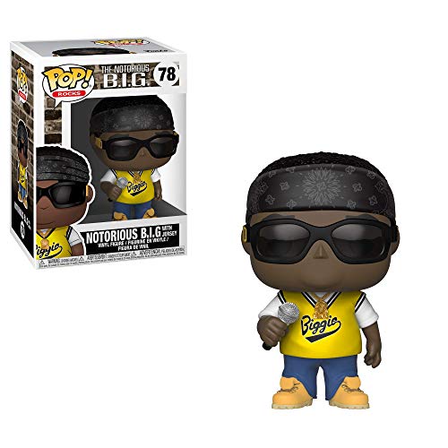 Figura FUNKO POP! Rocks: Notorious B.I.G. Jersey Funko - Bonecos de ação e brinquedo - vinil, hip-hop, bad boy, vermelho