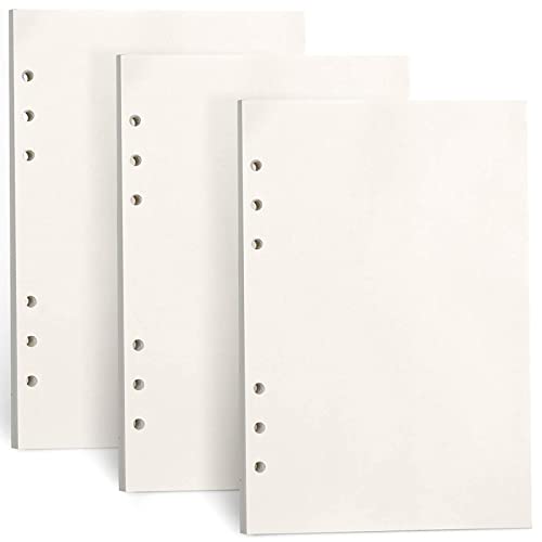 Pack 3 Folhas de Recarga A5 com 6 Argolas CYH - Papel para fichários - pack, 3 folhas, recarga, A5, 6 argolas, 135 folhas, papel