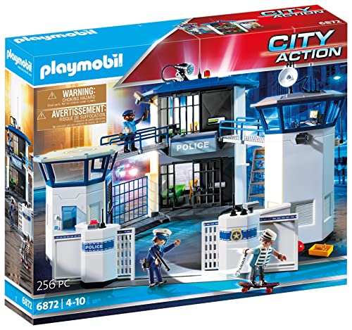 Playmobil City Action Police Command Center with Prison PLAYMOBIL - Conjuntos de brinquedos - polícia, prisioneiro, cela, escada